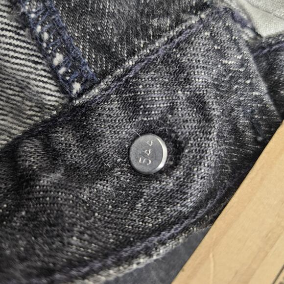 Vtg Levis 501 XX Jeans Women 7 Faded Black Straight Leg Grunge 90s Made in USA - Picture 5 of 16